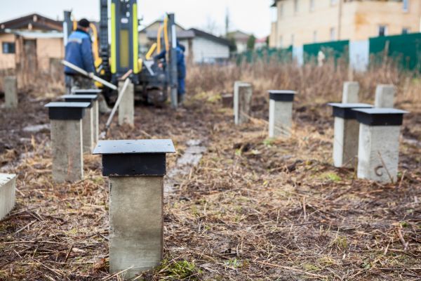 Concrete Piling Installation in Cheyenne