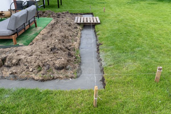Cement Footer Installation in Cheyenne